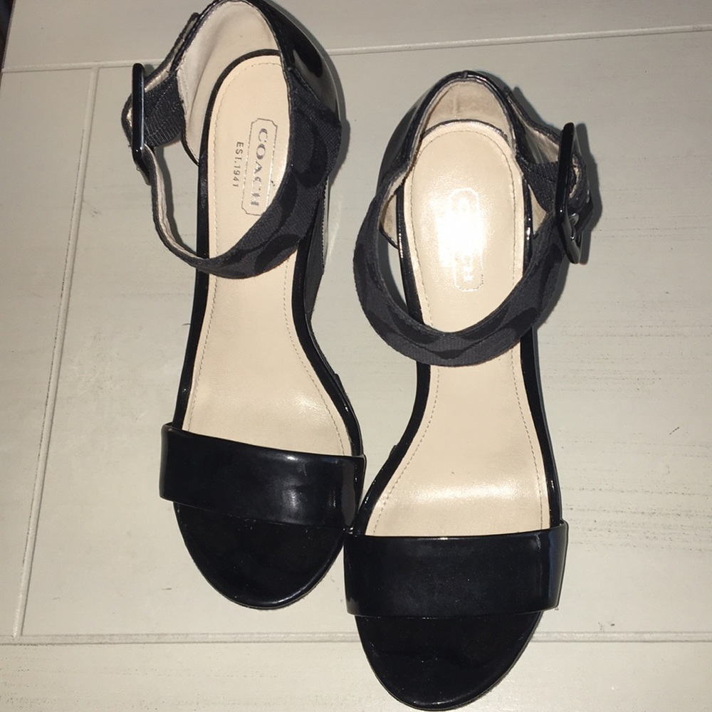 COACH patent leather wedges - Picture 7 of 13
